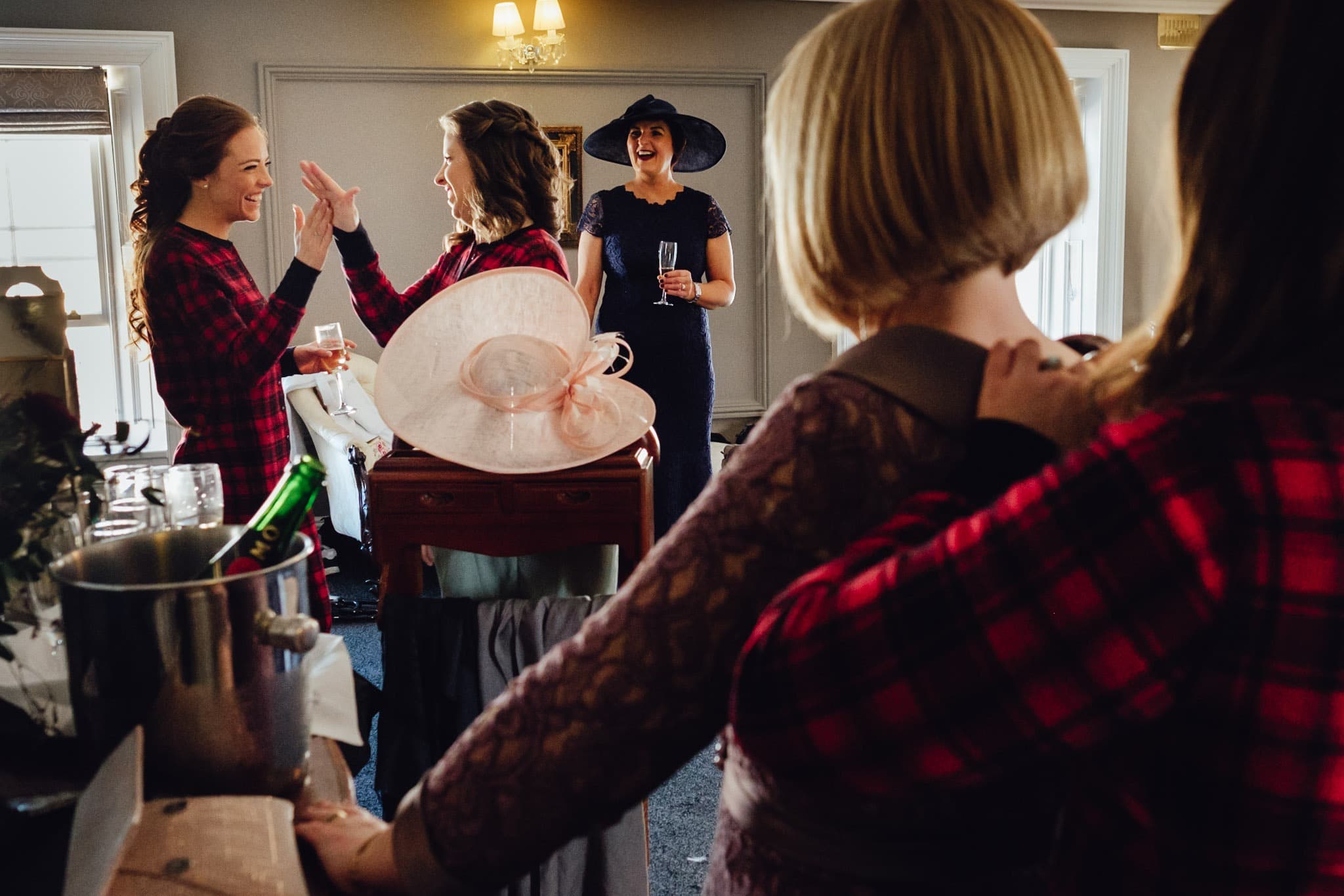 bridal preparation at a clonabreany house wedding