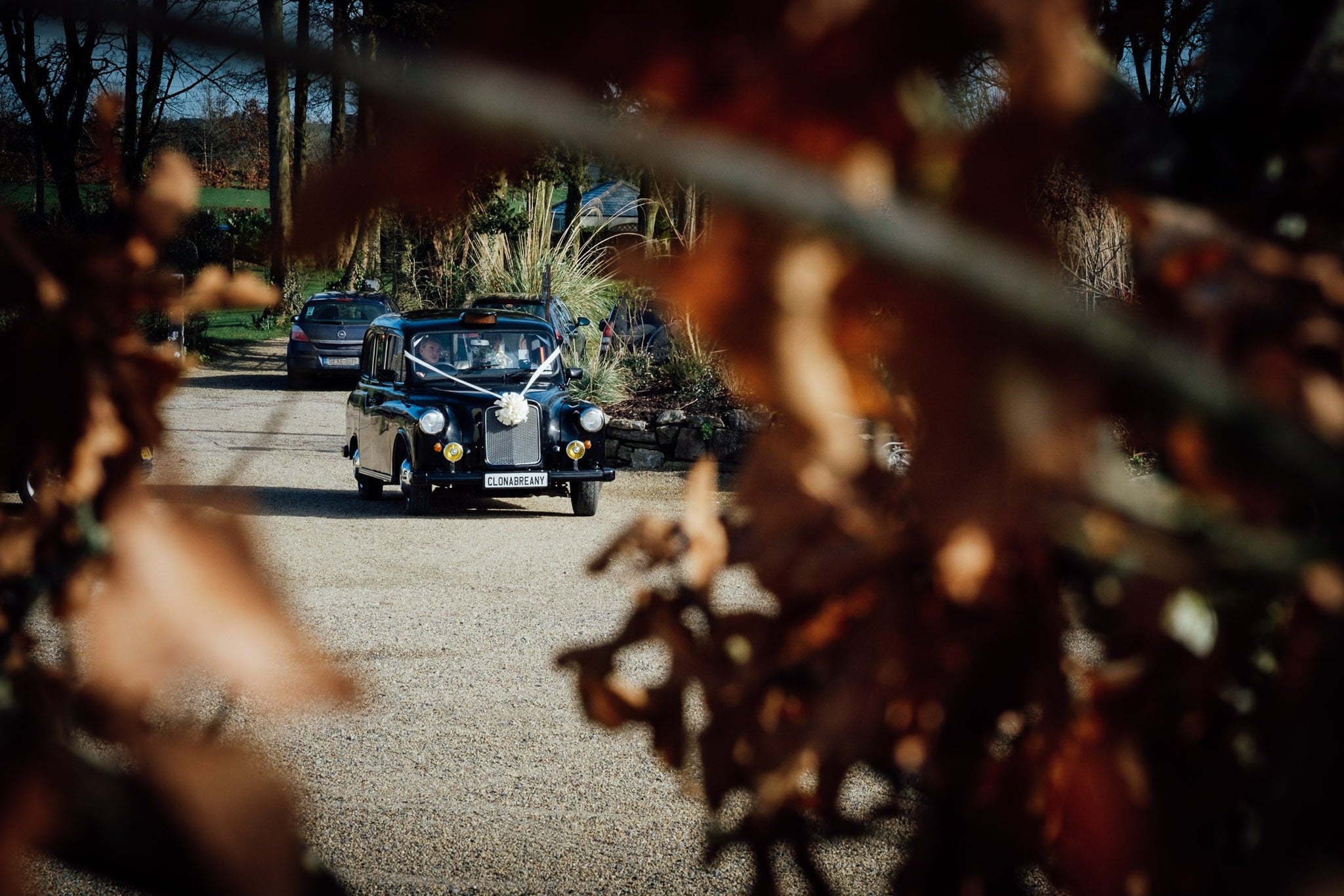 wedding taxi at a clonabreany house wedding
