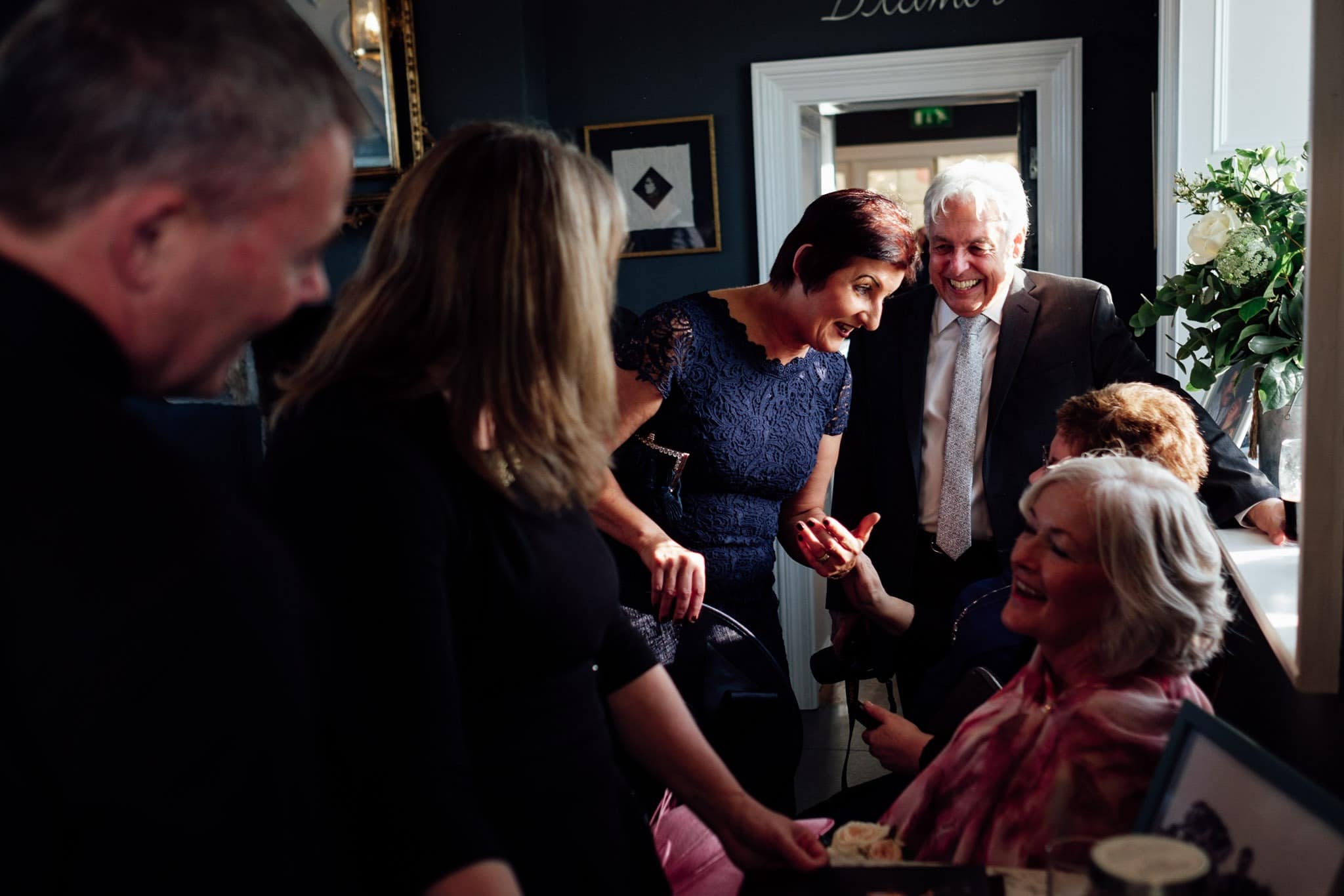 guests enjoying the reception at clonabreany house