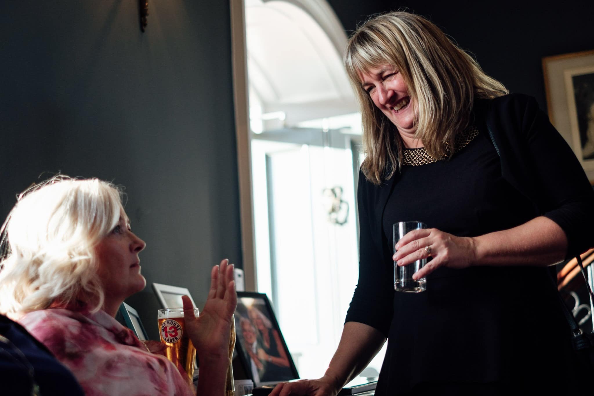 guests enjoying reception at clonabreany house