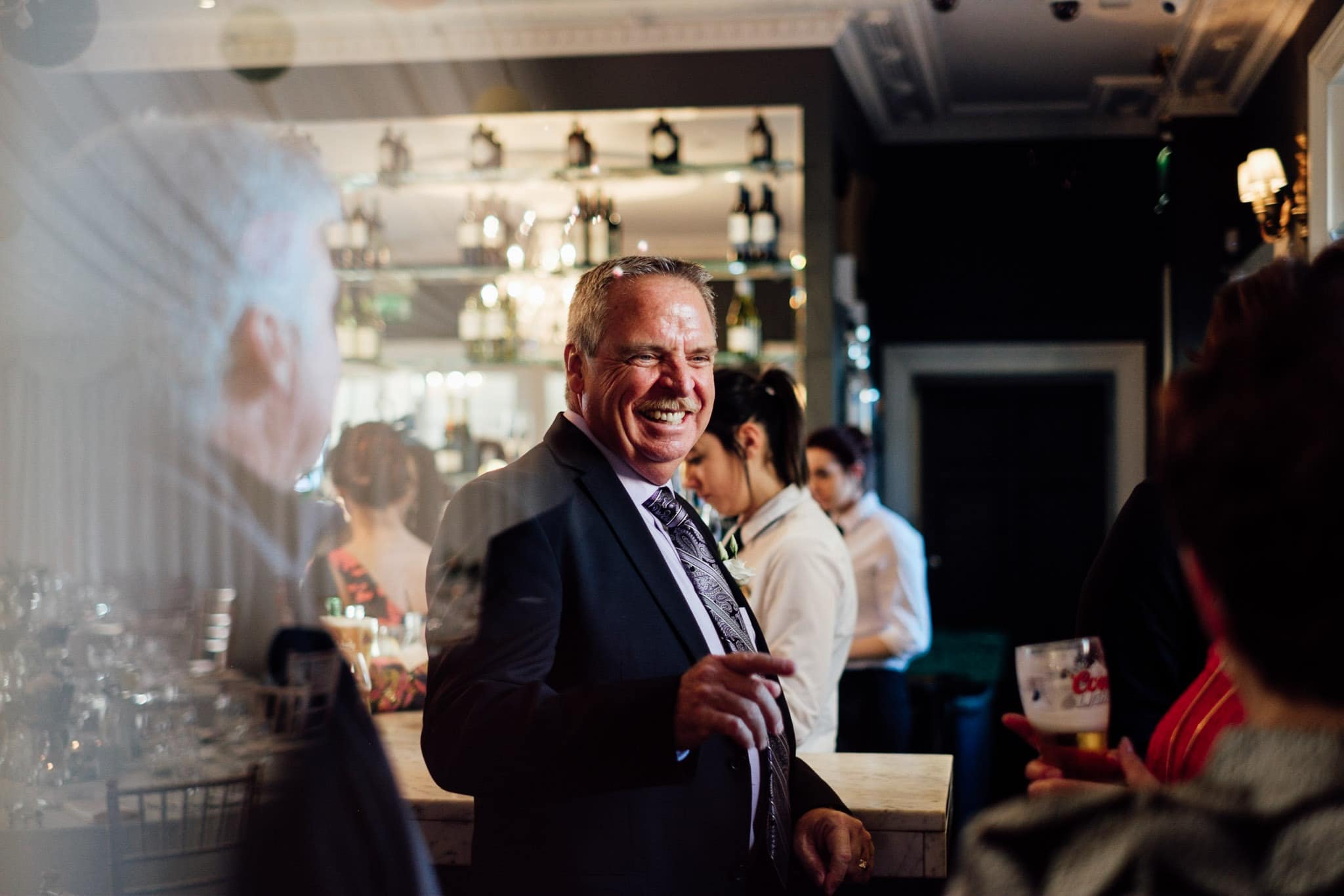 guests enjoying reception at clonabreany house
