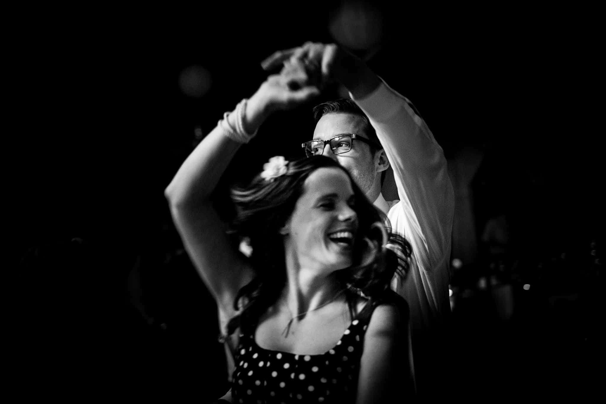 couple dancing at a wedding