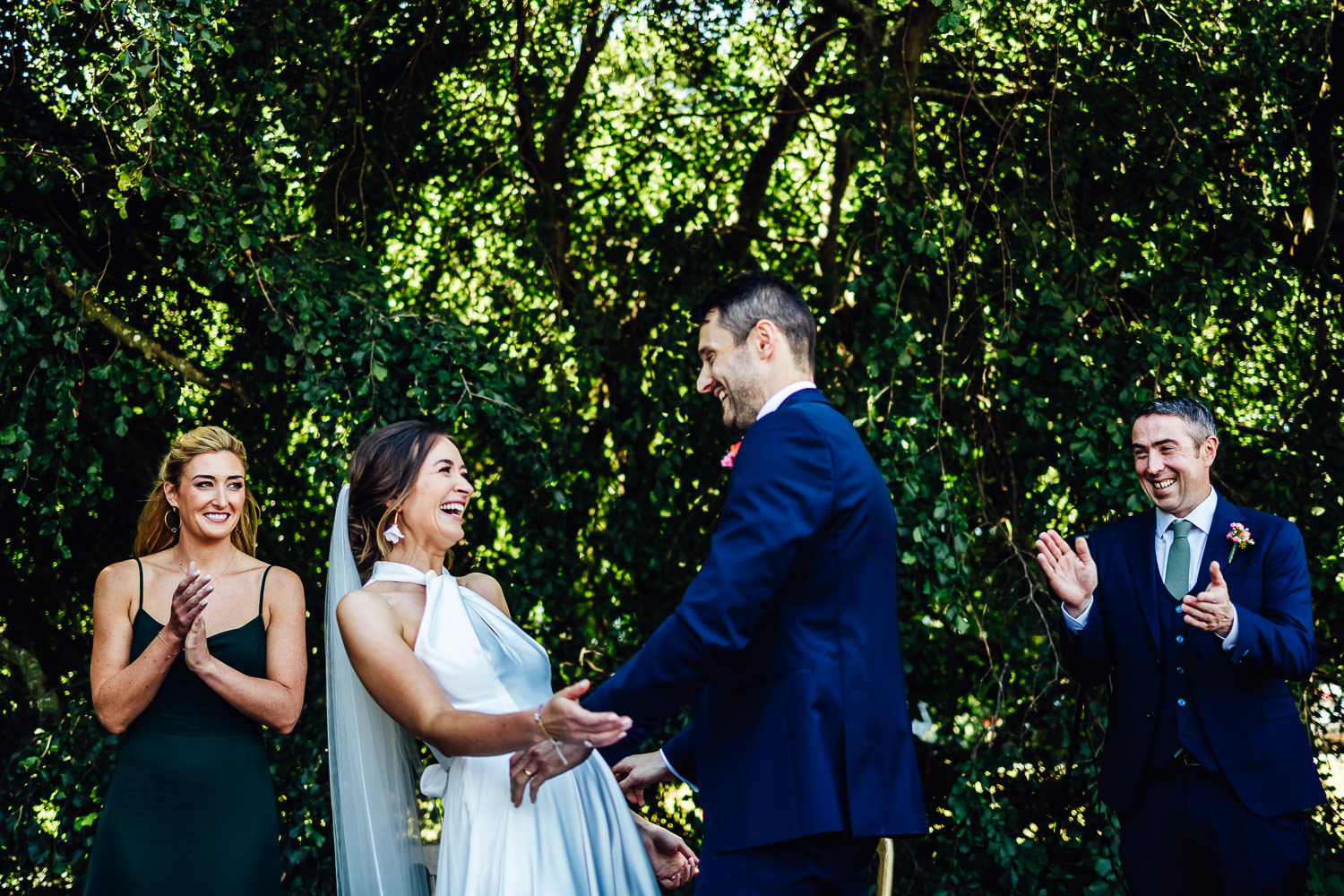 An outdoor ceremony at Bellinter House