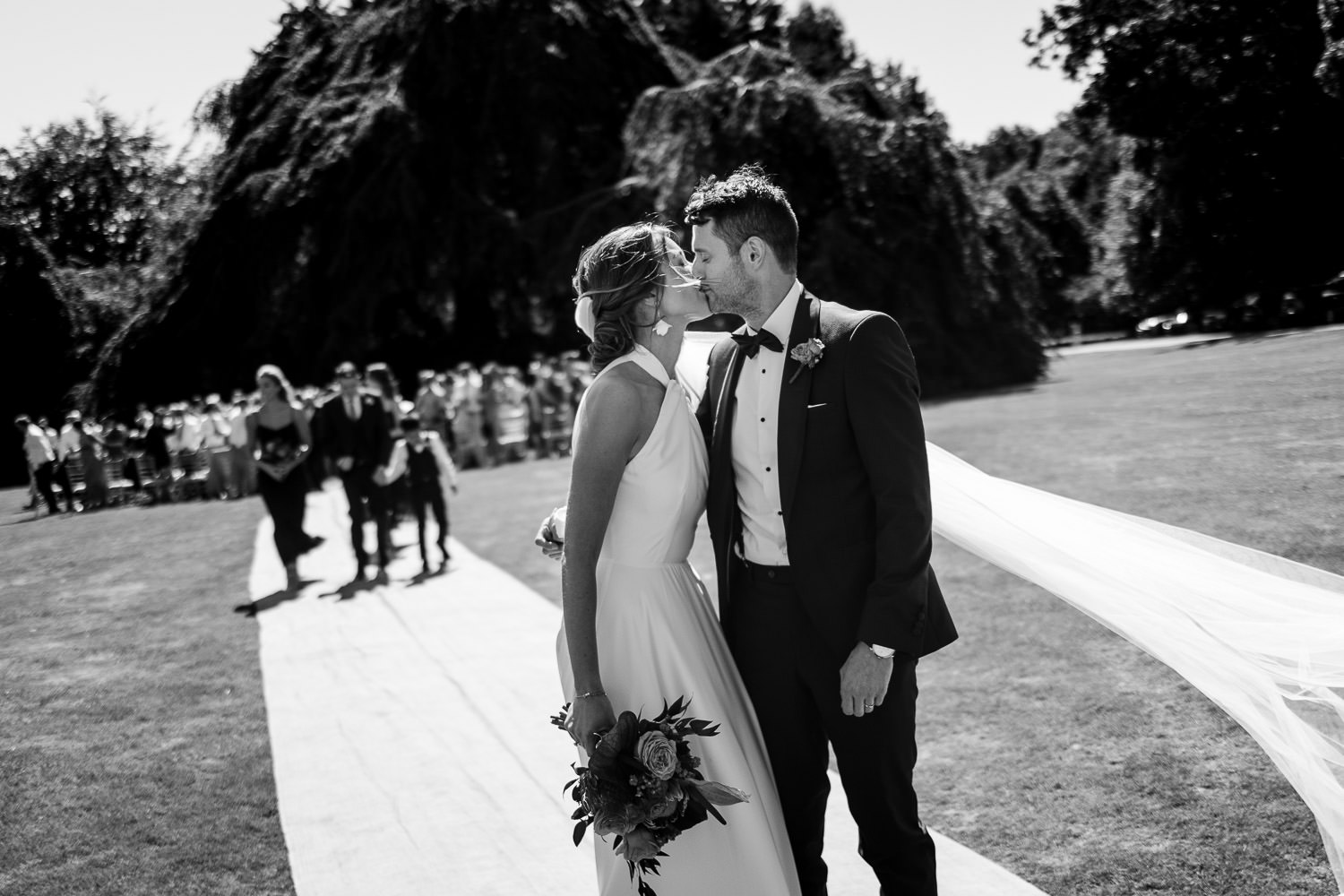 An outdoor ceremony at Bellinter House