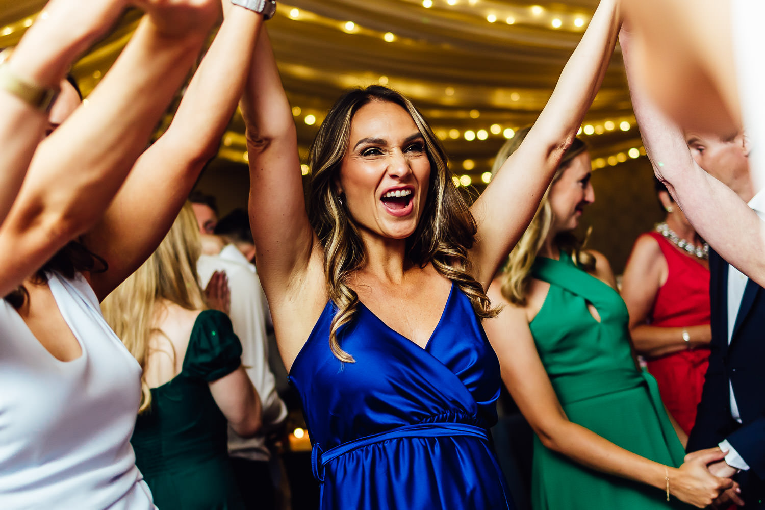 Guests dancing at a Bellinter House wedding
