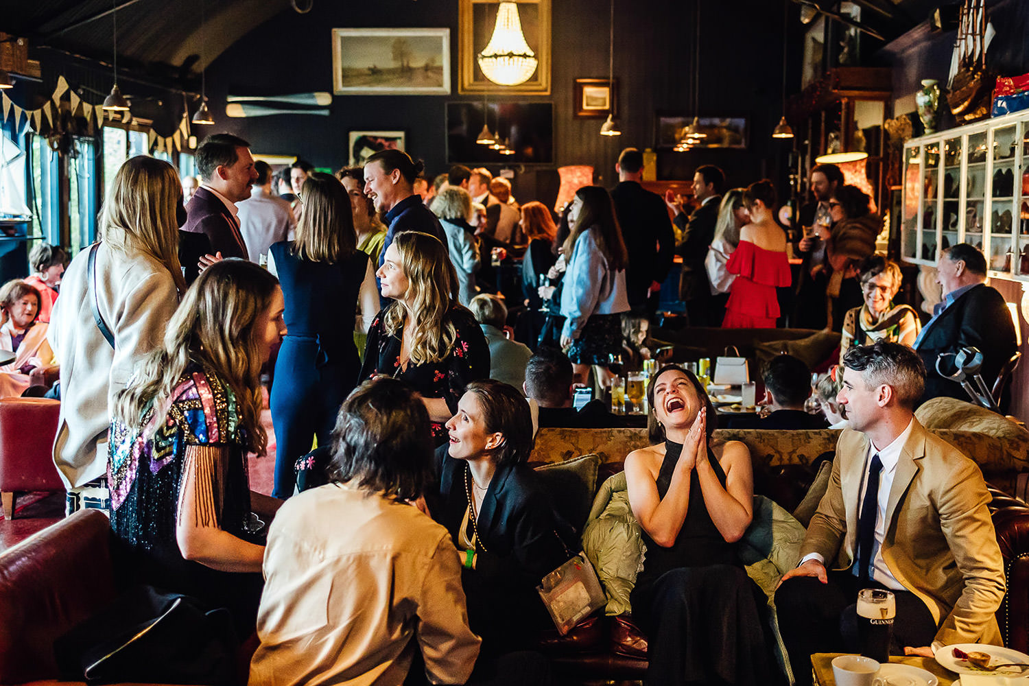 A wedding reception at Mount Druid