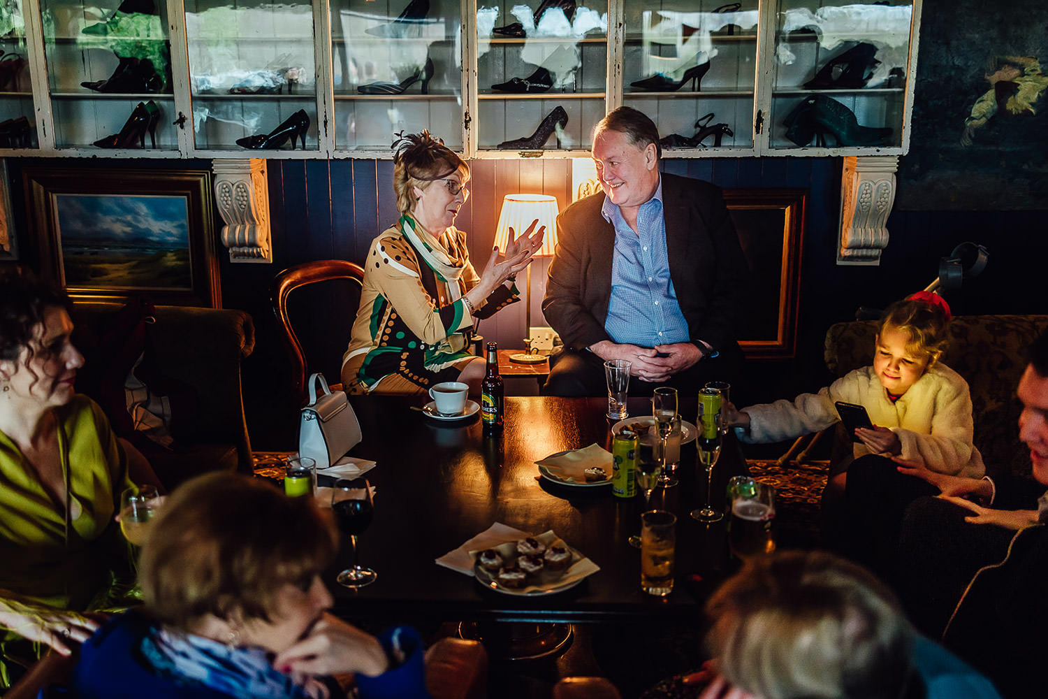 A wedding reception at Mount Druid